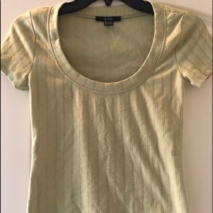 FOREVER 21 RIBBED SCOOP NECK CROP TOP